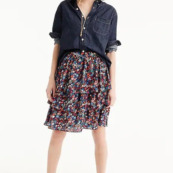 🌈❤️🍀CLOSET CLOSING NWOT jCrew skirt star print - Picture 2 of 7